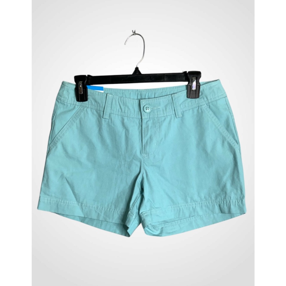 Columbia Women's Teal Cotton Shorts 4 NWT